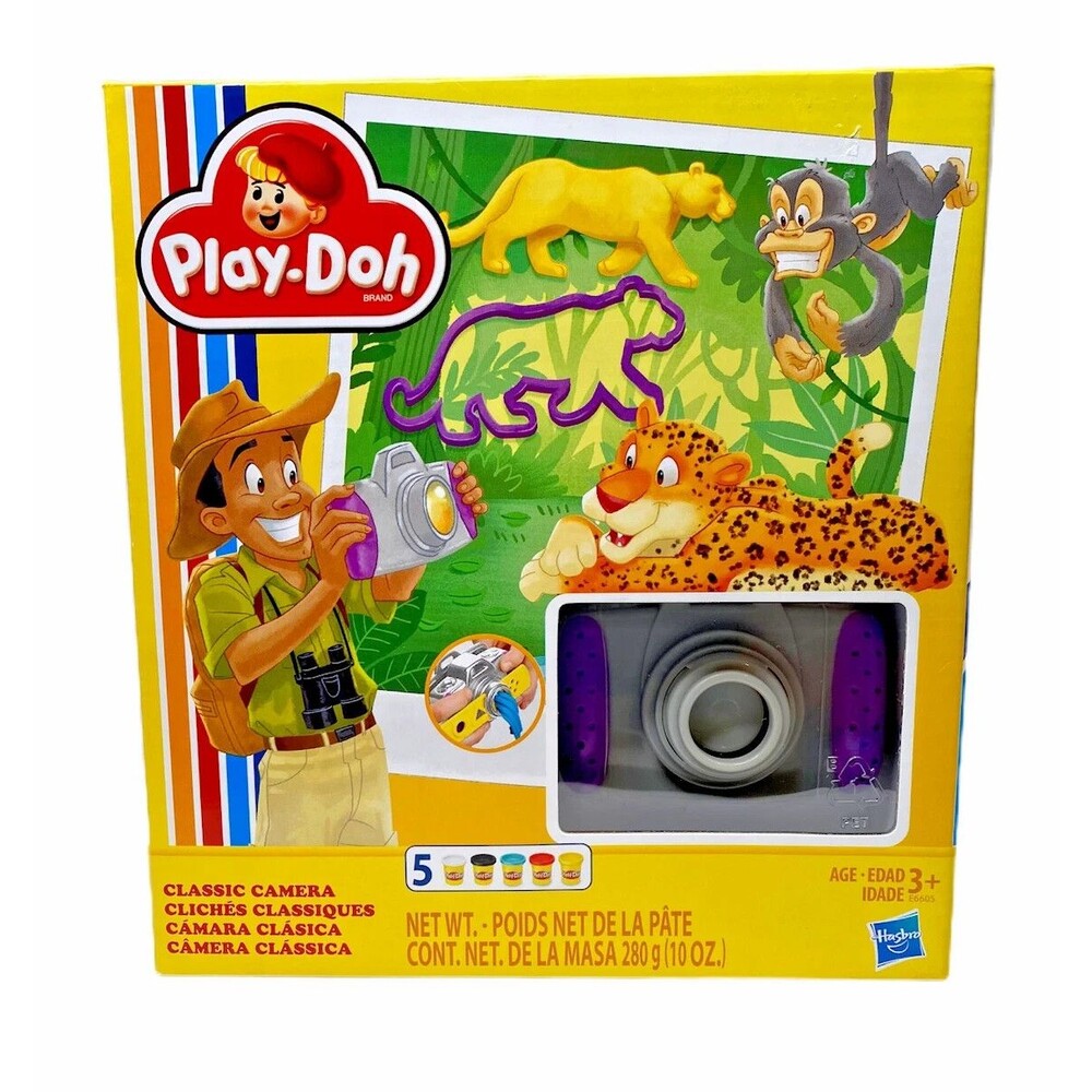 Play-Doh Classic Camera Retro-Inspired Toy with 5 Non-Toxic Colors - NIB New